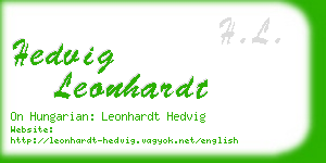 hedvig leonhardt business card